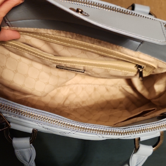 Steve Madden Quilted Light Blue Shoulder Bag, Like New! - Picture 6 of 12